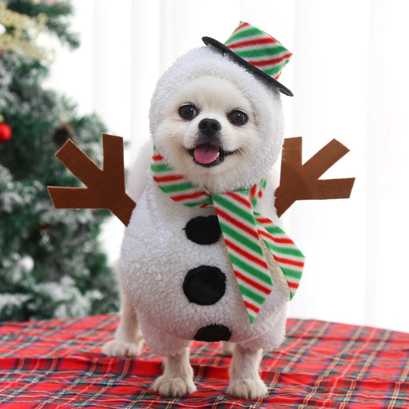Roupa para animais - Boneco de Neve