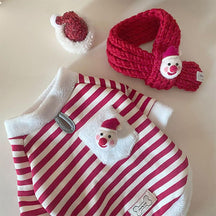 Blusa de Natal com cachecol para animais